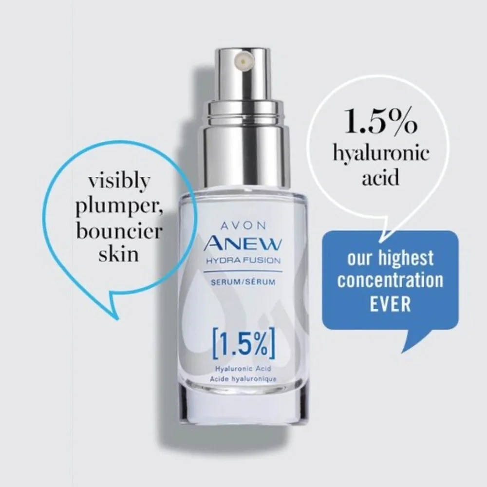 *AVON* Anew Hydra Fusion Serum w/ 1.5% Hyaluronic Acid Size 1 fl. oz.
